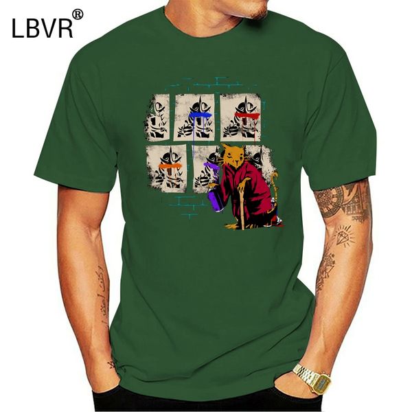 

printed men t shirt cotton tshirt o-neck short-sleeve new style splinter spray painting shredders sewer women t-shirt