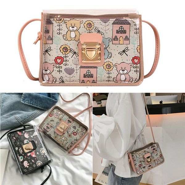 

women transparent handbag shoulder bag clear jelly purse clutch plastic waterproof tote new
