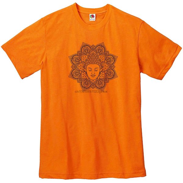 

ретро будда мандала mens-fit футболки мужчин футболка