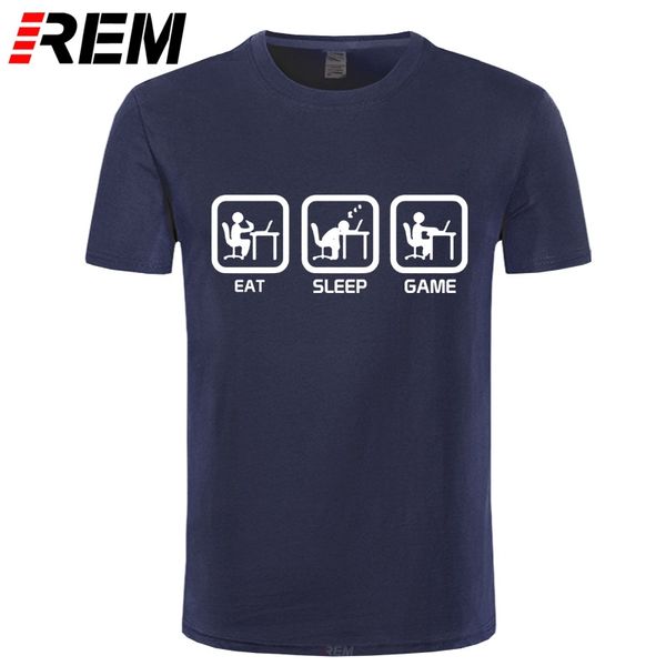 

rem fashion eat sleep game xbox gamer funny t-shirt men humor casual printed college mens short sleeve t shirt brand clothing