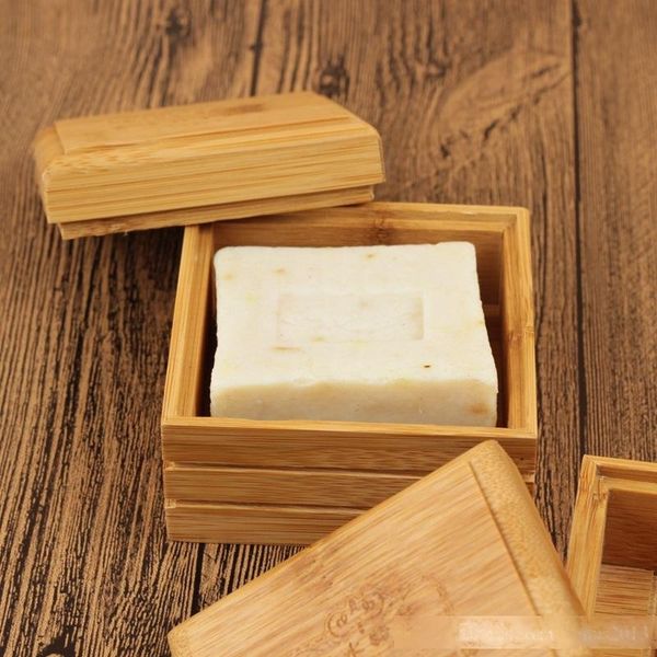 

new natural bamboo soap dish soap tray holder storage soap rack plate box container for bath shower plate bathroom