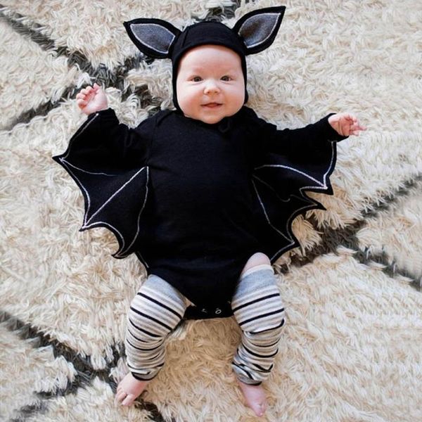 

toddler newborn clothes baby boys girls halloween cosplay costume romper hat outfits set fall winter clothes kids clothing, Blue