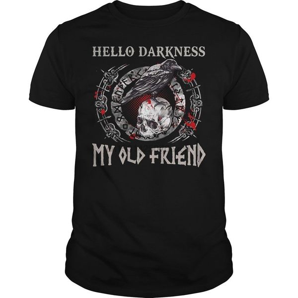 

hello darkness my old friend vikings shirt size s to cool casual pride t shirt men new fashion tshirt loose size ajax