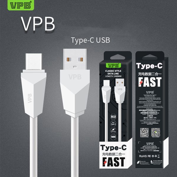 

fast charging 1m 3ft type-c cable data sync for samsung huawei xiaomi cell phone charger cable with retail packing