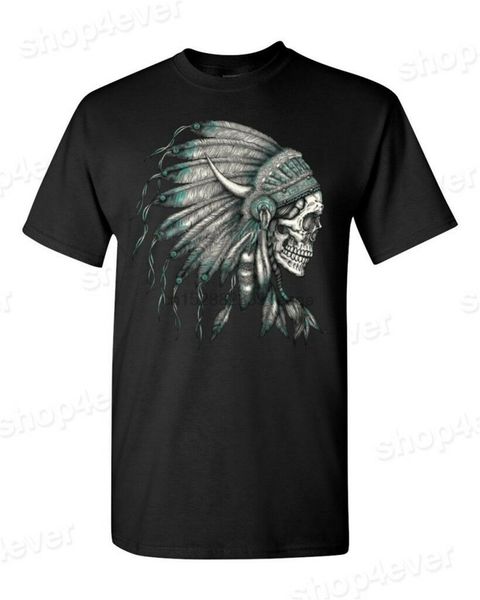 

headdress skull t-shirt pride indigenous aztec shirts men women tee shirt