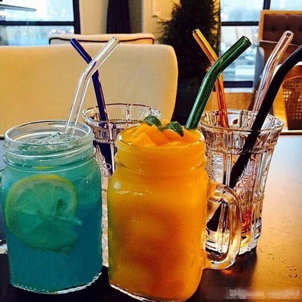 

reusable glass straw glass heat resisting drinking straw for wedding birthday party for water milk juice