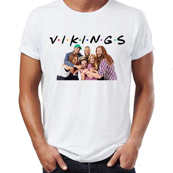 

men's t shirt vikings friends funny mashup badass tee