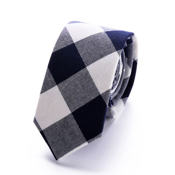 

men tie colorful men's plaid necktie casual suit bowknots neckties male cotton skinny slim ties cravat 6.5cm, Black;gray