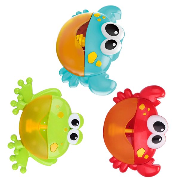 

3pieces kids baby bath toy crab frog bubble maker for bathroom bathtub decor