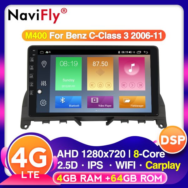 

android car multimedia radio 4g lte ips dsp for c class w204 s204 2007-2014 built-in carplay camera car dvd