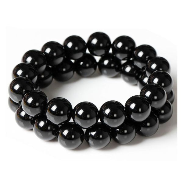 

5pcs onyx black stone bracelet natural stone bracelets quartz handmade diy women beads jewelry wholesale