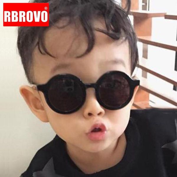 

rbrovo classic kid lovely outdoor pink color baby vintage sunglasses children round glasses candy personality glasses frames yxlpc, Blue