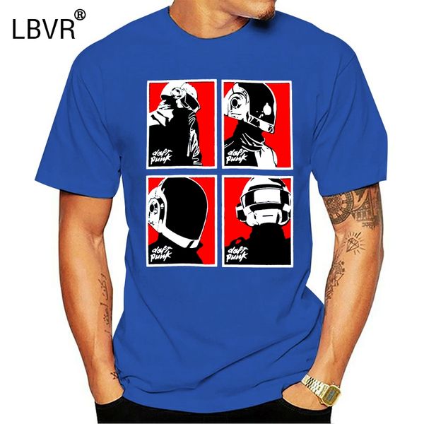 

daft punk vintage men t-shirt france dj techno dance funk rock house music shirts