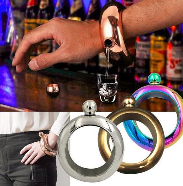 

водка браслет chic вино виски hip elegant 100 мл колба drinkware браслет alcohol круглый портативный бутылки творческий afxwl hotstore2010