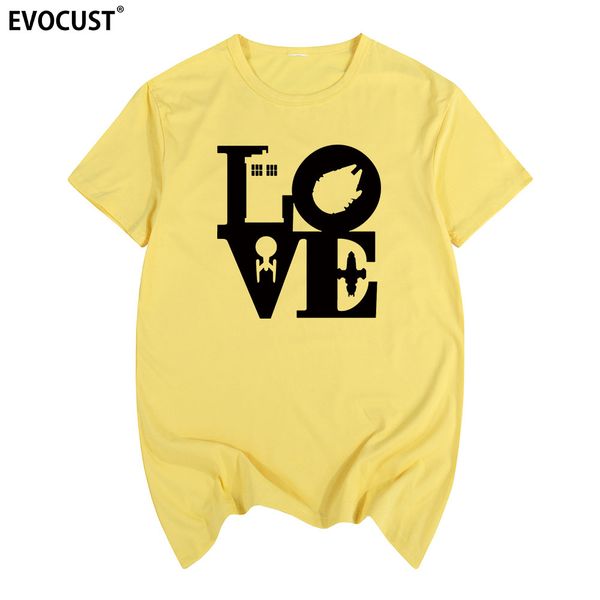 

i love scifi short sleeve summer print t-shirt cotton men t shirt new women tee