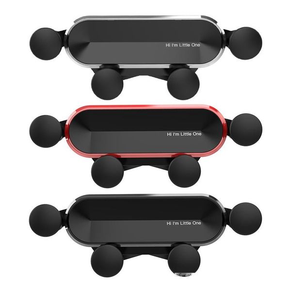 

new universal little one car phone aluminum alloy mini gravity bracket mobile phone holder cell stand support for phone