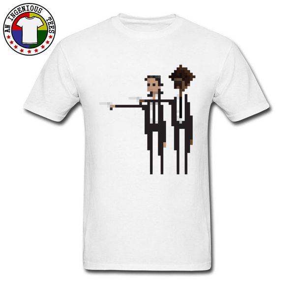 

pulp fiction t shirts game over white fashion funny design hipster tshirts for men good quality pure cotton clothes tee shirts