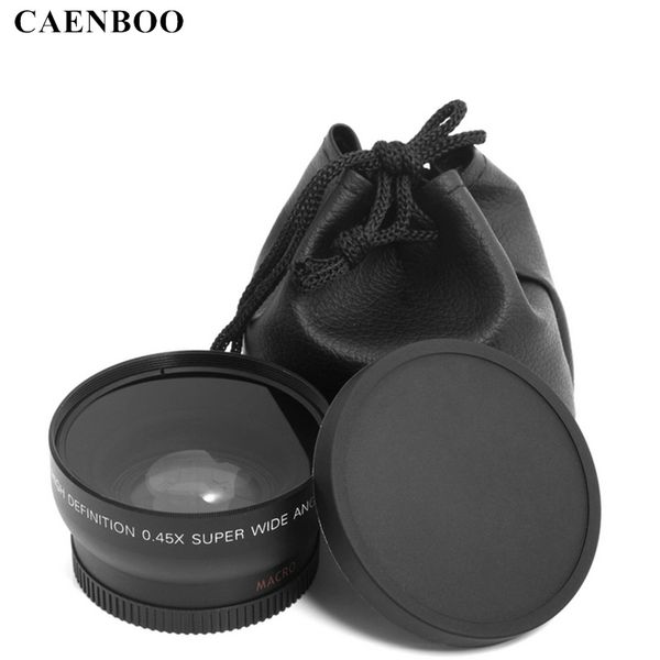 

other cctv cameras caenboo 0.45x37mm 43mm 46mm 49mm 52mm wide angle macro lens wide-angle camera for canon eos nikon sony accessories
