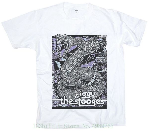 

new iggy pop the stooges rock and roll punk men woman white t shirt s m l xl t shirt sale