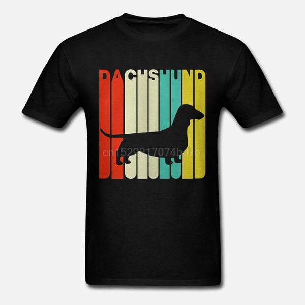 

мужчины тенниски vintage style такса силуэт t-shirt прохладно женщины t-shirt тройники верхней