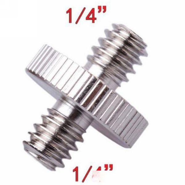 

p studio p studio kits camera accessories 1pc new 1/4 to 1/4 male threaded adapter 1/4 inch double male screw adapter