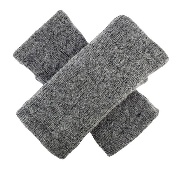 

bruceriver женская wool knit fingerless перчатка с thinsulate подкладка конструкция кабеля, Blue;gray