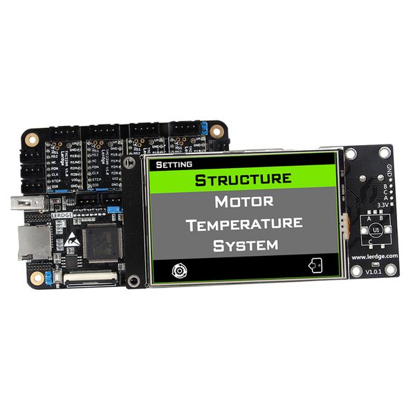 

lerdge-x 3d printer controller board motherboard&3.5\" lcd screen&tmc2208