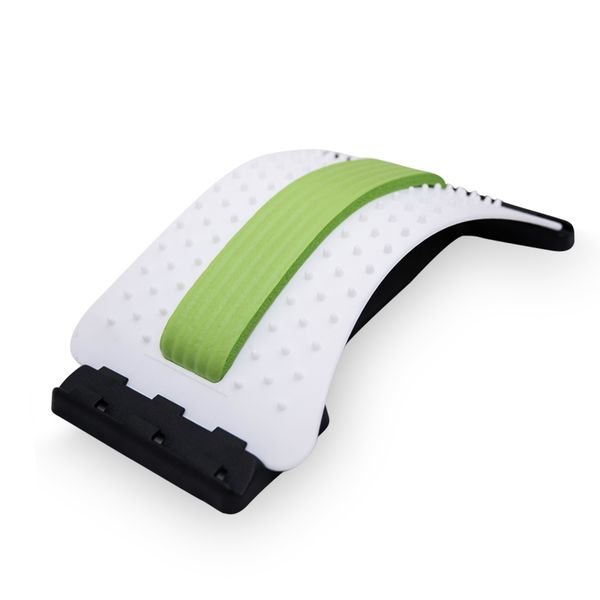 

back massage ic stretcher fitness equipment stretch relax mate stretcher lumbar support spine pain relief chiropractic-white+