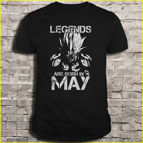 

мужчины t легенда рубашки рождается маей songoku женщина футболки