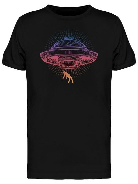 

2019 fashion purple alien abduction graphic tee men's tee