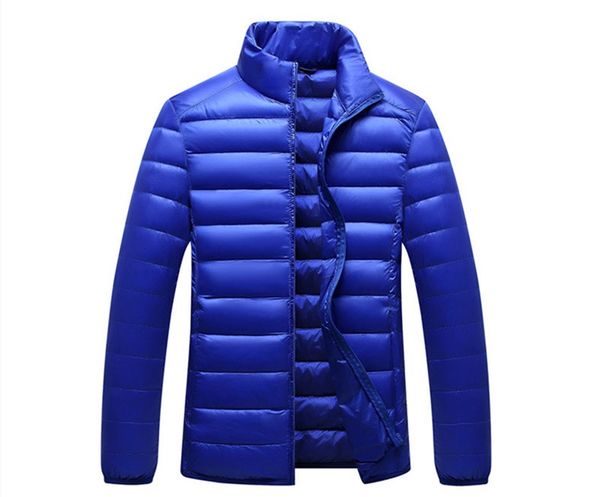 

Hot-selling men down jacket 2020 autumn winter European American fashion youth leisure sports stand-up collar warm simple lightweight coats