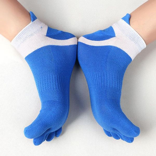 

men's socks 1 pair of five finger pure cotton sports comfortable anti friction breathable, Black