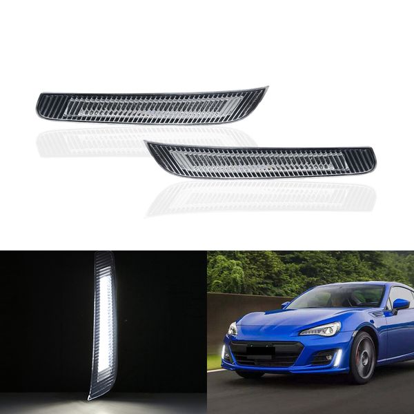 

front bumper led daytime running lights drl for brz 2020 2020 white auto daylights