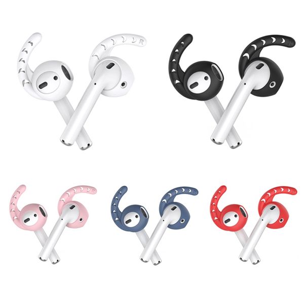 

for airpods ear hooks silicone earbuds covers anti-lost anti-drop earhooks compatible with apple airpods 2 and 1 or earpods 3 pairs