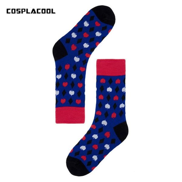 

men's socks [cosplacool]warm cotton happy for men casual meias harajuku sock skateboard sokken calcetines, Black