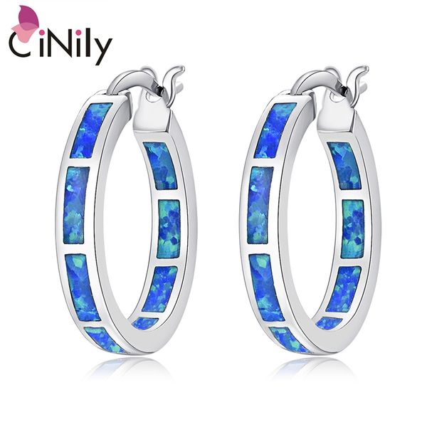 

cinily создано blue fire opal посеребренные серьги оптовой горячий способ надувательства для женщин подарка ювелирных изделий серьги 7/8" oh, Silver