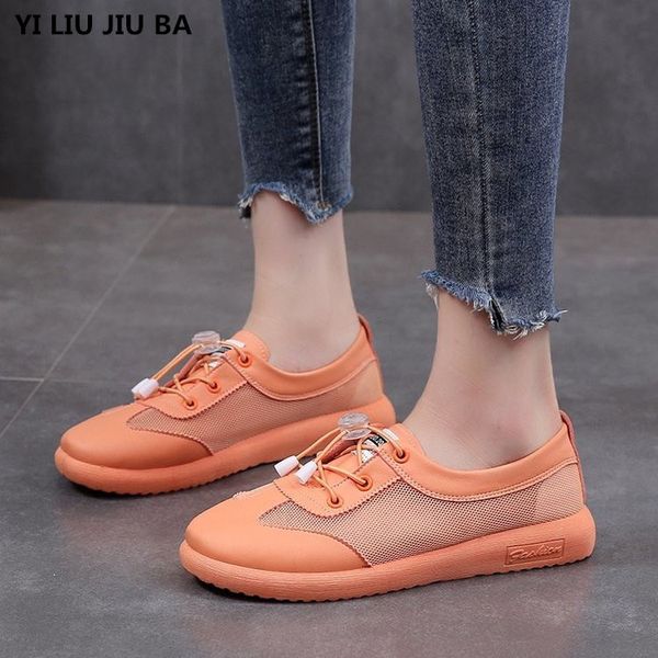 

2020 autumn women breathble mesh flats vulcanized shoes women comfort slip on casual walking shoes woman mujer de zapatos, Black