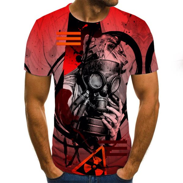 

new horror series ghost theme summer 3d print shirts aesthetic oversized hippie men clothing