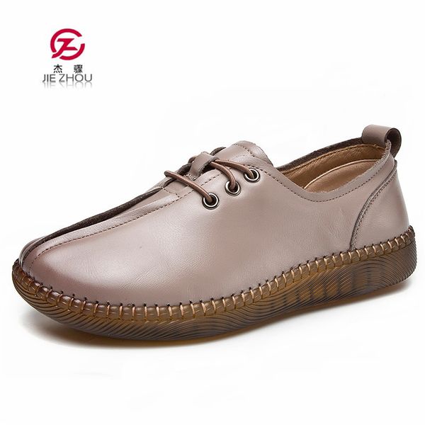 

soft comfortable shoes women flats fashion women shoes genuine leather loafers casual, Black