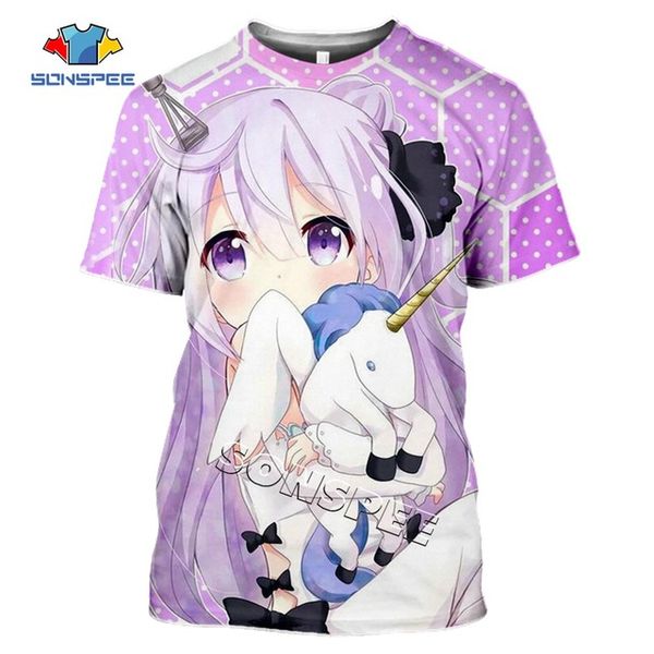 

anime games azur lane summer homme pullover clothing 3d print shirts horror plus size hippie men clothing