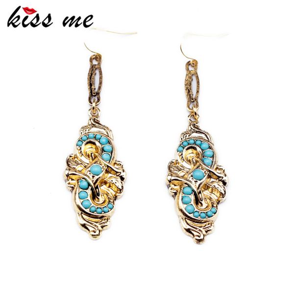 

stud styles 2021 fashion jewelry resin stone blue earrings, Golden;silver