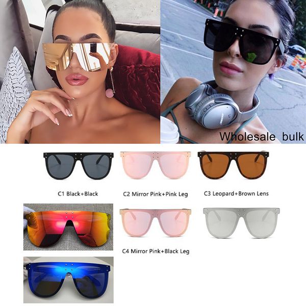 

wholesale black shades for women large oversized square sunglasses fashion flat sun glasses men rivet bulk eyewear, White;black