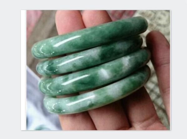 

56-60mm natural jadeite jade bracelet in guizhou, Black