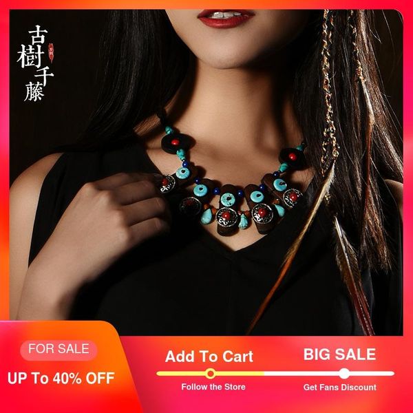 

vintage wood square necklace for women chockers necklaces boho zinc alloy sweater maxi necklace strand fashion jewelry 2020, Golden;silver