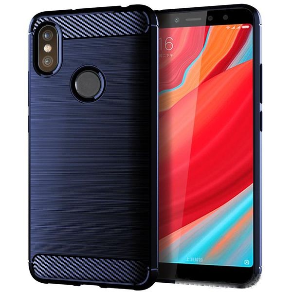 

case for xiaomi y2 carbon fiber texture design durable light shockproof cover slim fit soft tpu silicone gel bumper case