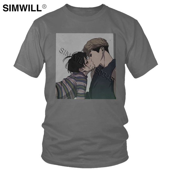 

мужская killing stalking sangwoo yoonbum футболка ks yoonbum tee корея koogi yaoi сёнэн футболка коротким рукавом хлопок tshirt