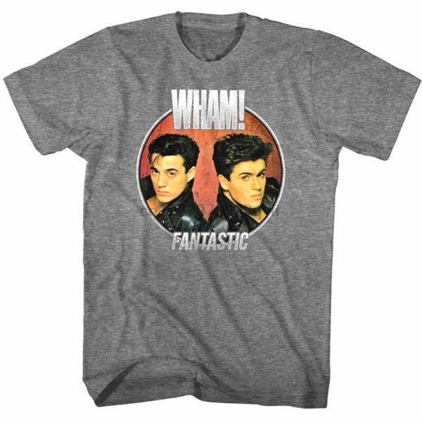 

wham george michael fantastic album cover art mens t shirt pop music tour merch