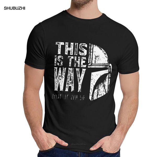 

o-neck the mandalorian this is my way t-shirt graphic print for male slim t shirt big size