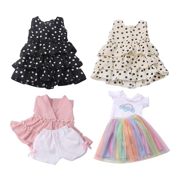 

4pcs doll clothes 18\" sundress dress fits american 18 inch dolls
