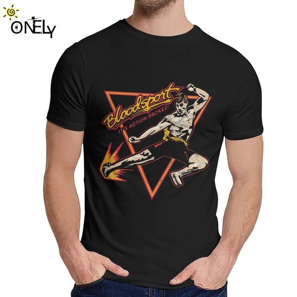 

round neck bloodsport kung fu movie t shirt new arrival for men slim t shirt s-6xl